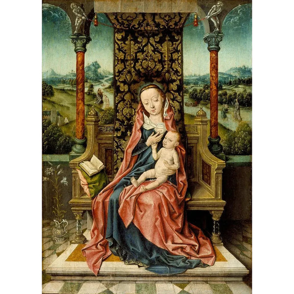 Albrecht Bouts - Madonna and Child Enthroned.webp
