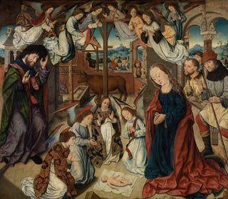 L'Adoratie der herders - Albrecht Bouts — weergave van het kunstwerk