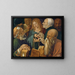 Jezus onder de dokters - Albrecht Dürer — ingelijst kunstwerk aan de muur