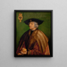 Portret van Maximiliaan I - Albrecht Dürer — ingelijst kunstwerk aan de muur