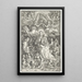 De Maagd omringd door vele engelen - Albrecht Dürer — ingelijst kunstwerk aan de muur
