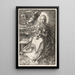 van het Beeld Vierge gekroond door een engel - Albrecht Dürer — ingelijst kunstwerk aan de muur