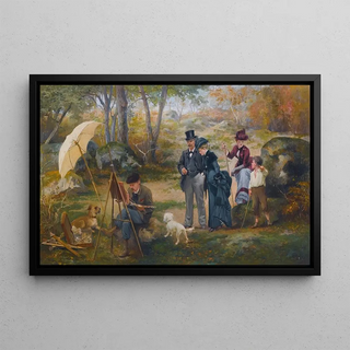 Alcide Thophile Robaudi - Le Peintre De Plein Air Dans La Foret De Fontainebleau.webp