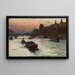 Avond aan de Seine studie - Aleksander Gierymski — ingelijst kunstwerk aan de muur