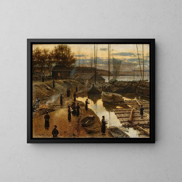 Fête des trompettes I - Aleksander Gierymski — ingelijst kunstwerk aan de muur