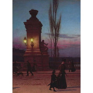 Aleksander Gierymski - Ludwig Bridge in Munich.webp