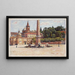 Schets van het Piazza del Popolo in Rome - Aleksander Gierymski — ingelijst kunstwerk aan de muur