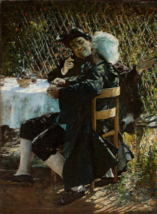 Aleksander Gierymski - Priest in conversation with a man in a frock coat.webp