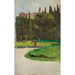 Reproductie van het schilderij Esquisse van de Villa d'Este in Tivoli - Aleksander Gierymski