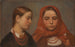 Têtes de deux jeunes filles - Aleksander Kotsis — weergave van het kunstwerk