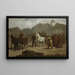 Markt met paarden - Aleksander Kotsis — ingelijst kunstwerk aan de muur