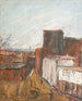 Straatscène - Aleksandrs Drvi — weergave van het kunstwerk