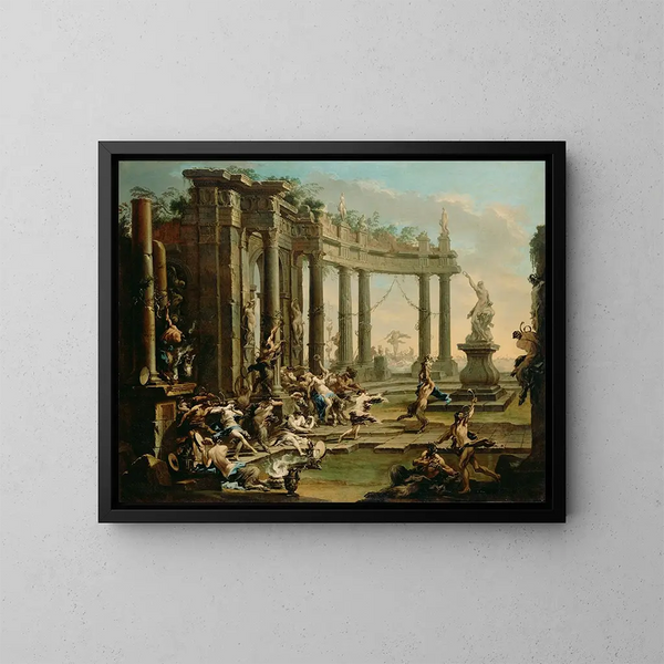 Bacchanale - Alessandro Magnasco — ingelijst kunstwerk aan de muur