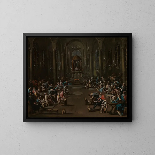 La Synagoge - Alessandro Magnasco — ingelijst kunstwerk aan de muur