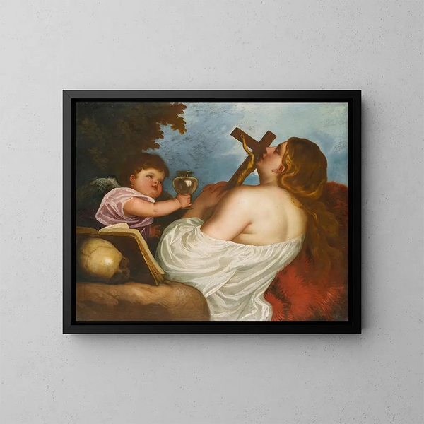 La Madeleine pénitente - Alessandro Varotari — ingelijst kunstwerk aan de muur
