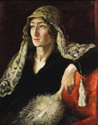 Alexander Aleksandrovich Osmerkin - Portrait of ET Barkova.webp
