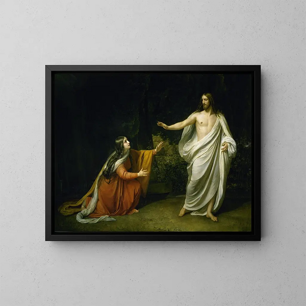 Verschijning van Christus aan Maria Magdalena na de Opstanding - Alexandre Andreïevitch Ivanov — ingelijst kunstwerk aan de muur