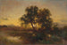 Landscape painting at dusk - Alexander Brodszky — artwork view