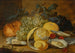 Natuurgetrouwe Kunstdruk van een stilleven met citroenen, oesters en kersen - Alexander Coosemans — weergave van het kunstwerk