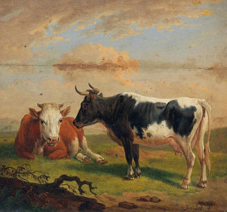 Alexander Johann Dallinger von Dalling - Cows in the Pasture.webp