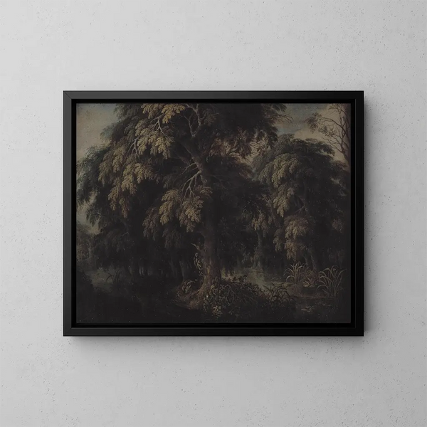 Boslandschap - Alexander Keirincx — ingelijst kunstwerk aan de muur