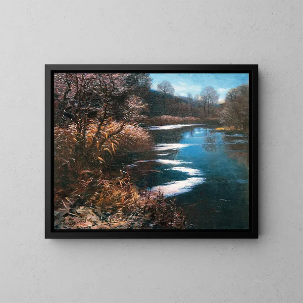 Lac Altwasser nabij Brixen - Alexander Koester — ingelijst kunstwerk aan de muur
