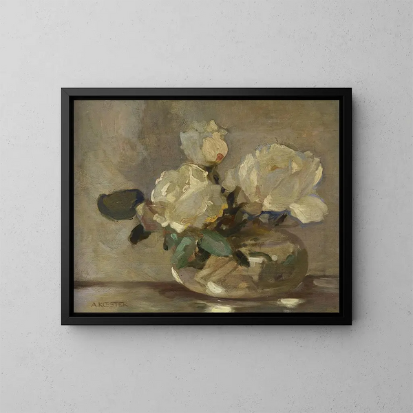Natuurlijke stilleven met bloemen - Alexander Koester — ingelijst kunstwerk aan de muur