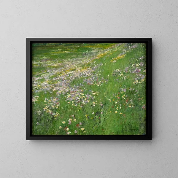 Prairie de fleurs près de Weling - Alexander Koester — ingelijst kunstwerk aan de muur