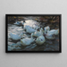 Onze eenden in het water - Alexander Koester — ingelijst kunstwerk aan de muur