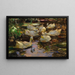 Eenden in het water zonder zon - Alexander Koester — ingelijst kunstwerk aan de muur