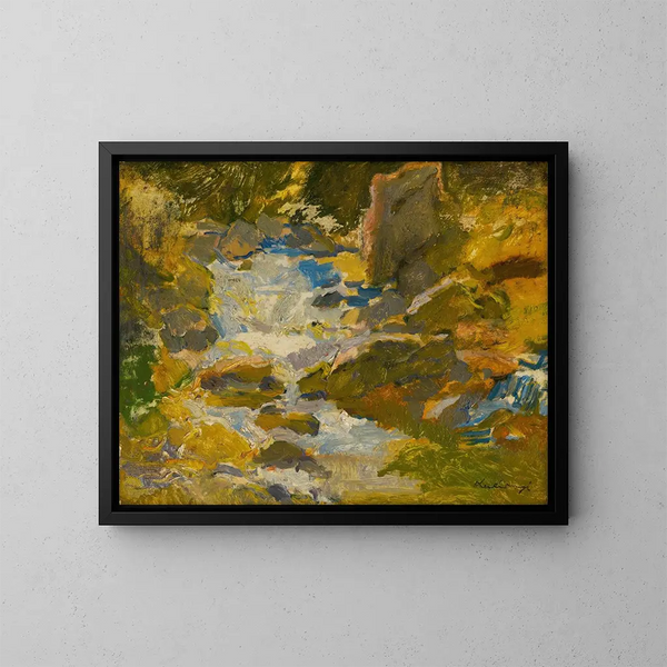 Ruisseau forestier - Alexander Kubnyi — ingelijst kunstwerk aan de muur