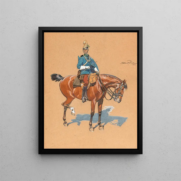 Alexander Pock - An imperial royal dragoon on horseback.webp