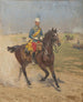 Soldaat te paard - Alexander Pock — weergave van het kunstwerk