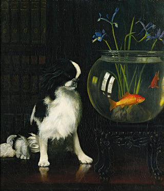Alexander Pope Jr - Japanese Chin And Goldfish.webp