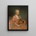 Baroness de Neubourg Cromire - Alexander Roslin — framed artwork on a wall