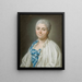 Portret van Charlotte Boutin Vicomtesse de Montboissier - Alexander Roslin — ingelijst kunstwerk aan de muur