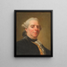 Zelfportret - Alexander Roslin — ingelijst kunstwerk aan de muur