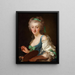 L'artiste Anne Vallayer Coster - Alexander Roslin — ingelijst kunstwerk aan de muur