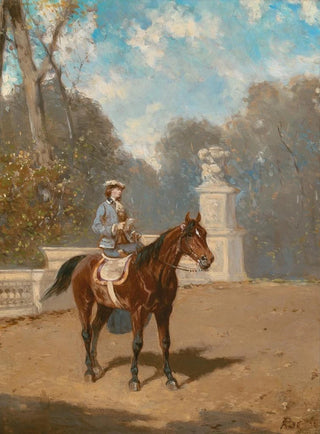 Alexander Von Bensa - A Lady on Horseback.webp