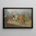 De jachtpartij - Alexander von Bensa — ingelijst kunstwerk aan de muur