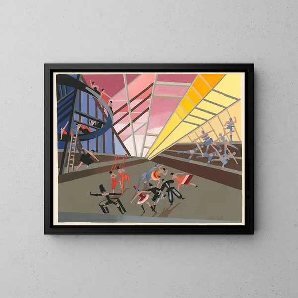 Maquettes de théâtre 10 - Alexandra Exter — ingelijst kunstwerk aan de muur