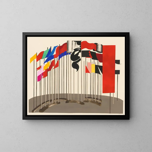 Maquettes de théâtre 5 - Alexandra Exter — ingelijst kunstwerk aan de muur