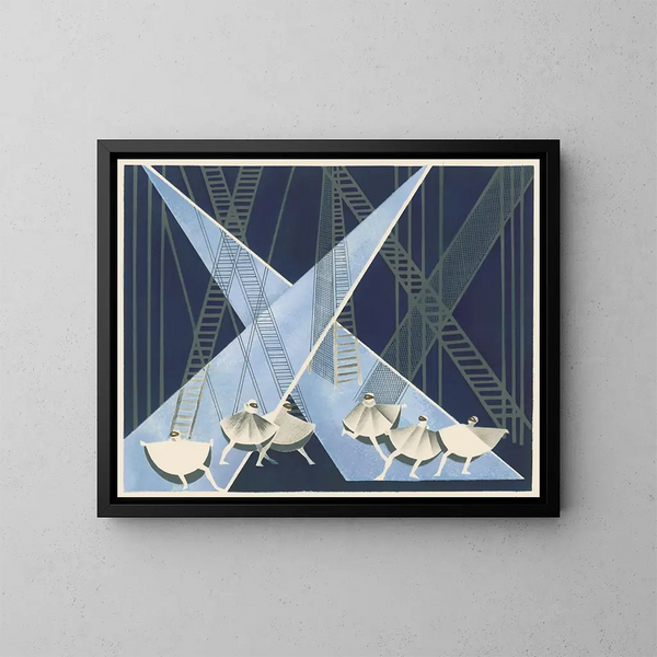 Maquettes de théâtre 8 - Alexandra Exter — ingelijst kunstwerk aan de muur