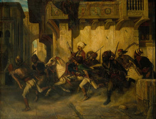 La Patrouille turque - Alexandre-Gabriel Decamps — weergave van het kunstwerk