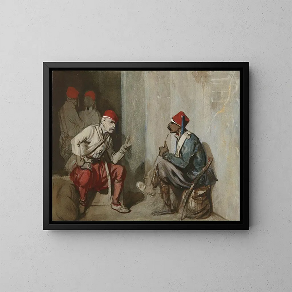 Gardiens turcs - Alexandre-Gabriel Decamps — ingelijst kunstwerk aan de muur