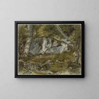Alexandre Cabanel - Forest with boulders.webp