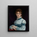 Portret van Meisje Fanny Clapp - Alexandre Cabanel — ingelijst kunstwerk aan de muur
