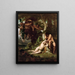 L'expulsion d'Adam et Ève du jardin du paradis - Alexandre Cabanel — ingelijst kunstwerk aan de muur