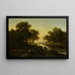 Landschap - Alexandre Calame — ingelijst kunstwerk aan de muur