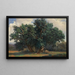 Landschap met eikenbomen - Alexandre Calame — ingelijst kunstwerk aan de muur